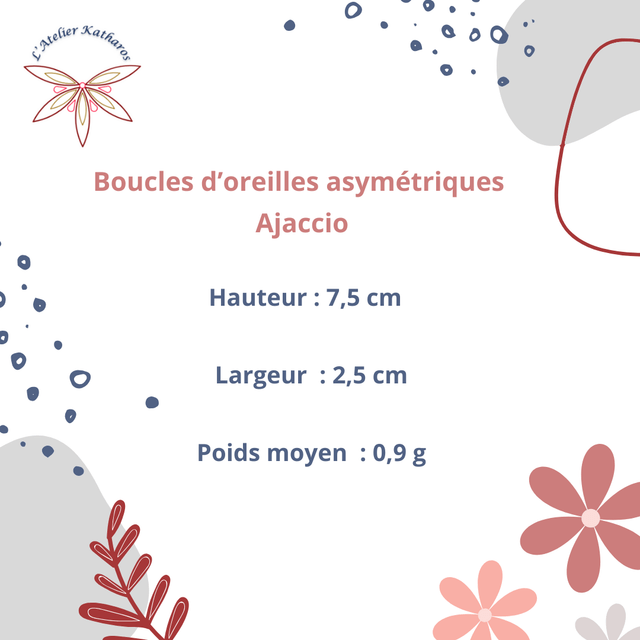 Boucles d'oreilles Ajaccio - Violet pourpre